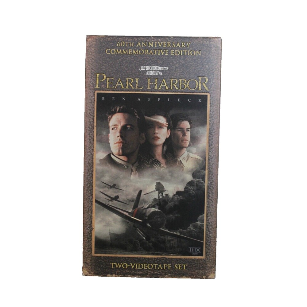 Pearl Harbor [2 VHS Set 2001] Ben Affleck, Kate Beckinsale / 60th Anniversary